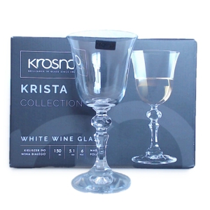 Glāzes baltajam vīnam 6gab. 150ml Krosno(Krista)