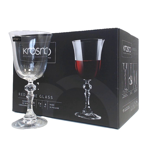 Glāzes sarkanvīna 6gab. 220ml Krosno