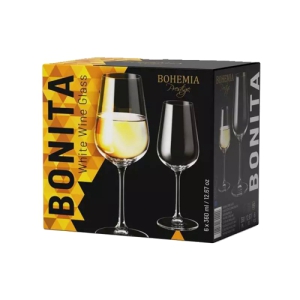 Glāzes vīna 1/6 360ml Bohemia(Bonita)