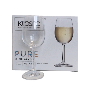 Glāzes vīna 6gab. 280ml Pure(Krosno)