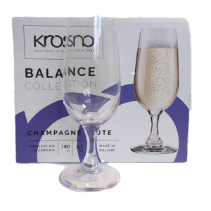 Glāzes &scaron;ampanie&scaron;a 6gab. 180ml (Krosno)Balance