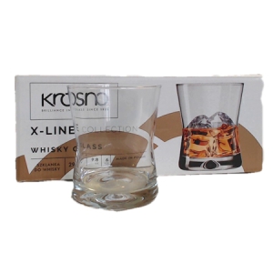 Glāzes viskija 6gab. 290ml Krosno(X-Line)