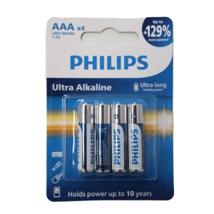 Baterijas LR03 4gab.(PHILIPS)Ultra LR03E4B/10  