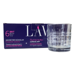 Glāzes viskija 6gab. 325ml LAV