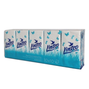 Kabatlakatiņi Linteo 10x10gb,2 slāņi,100% celuloza