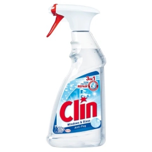 Stiklu tīrīšanas līdzeklis CLIN 500ml Glass & Mirrors(Anti-Fog)