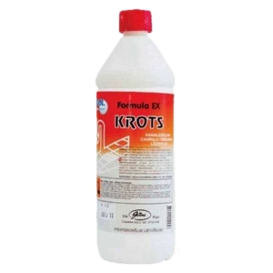 Kanalizācijas cauruļu tīrī&scaron;anas līdzeklis EWOL Krots Professional Formula EX, 1 L