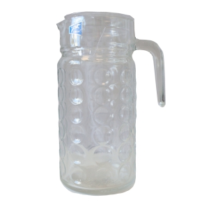 Sulas krūze stikla ar vāku 1.4L