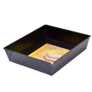 Forma metāla 280x235x60 melna,ar aizsargkārtu "non-stick"