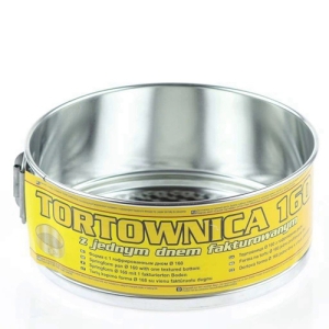 Forma metāla Ø16x6.5cm atvērama ar gofrētu apakšu