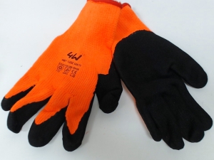 Cimdi  adīti siltie ar lateksa pretslīdes pārklājumu