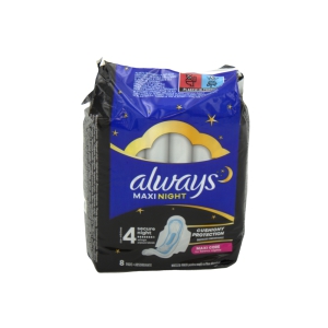 Higiēniskās paketes ALWAYS Maxi Night, 8gab.,wings size 4.