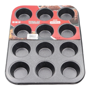 Forma metāla 35x26x2.7cm "12" Mafīnu