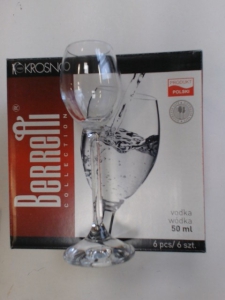 Glāzes degvīna 6gab. 50ml Berretti