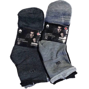 Zeķes vīrie&scaron;u 5.pāri bez gumijas (40-43izm/43-47izm)