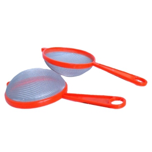 Siets plastm.Ø12cm H4.5cm ar rokturi 11cm