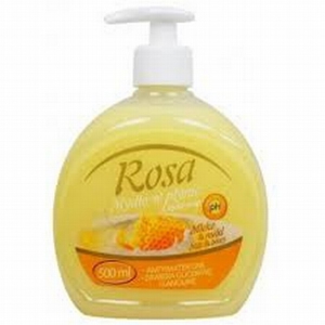 &Scaron;ķidrās ziepes ROSA 0.5ml Piens un medus(krēms)