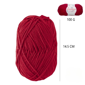 Dzija 100gr (Acril 100%)tum&scaron;i sarkana