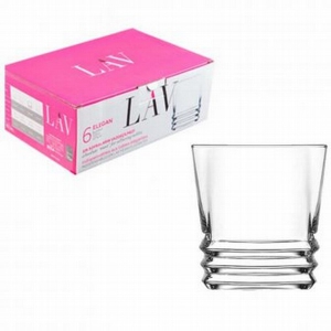 Glāzes viskija 6gab. 315ml LAV