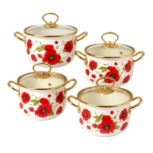 Katlu komplekts 4gab(2.0/3.0/4.0/5.0L )emaljēts Edenberg