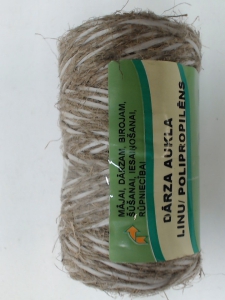 Aukla dārza,vītā (&Oslash;2mm; 100gr., lins/polipropilēns)