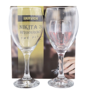 Glāzes vīna 1/2 600ml Kaveh