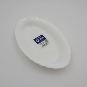 Šķīvis 22x13.5cm balts ovāls Luminaric