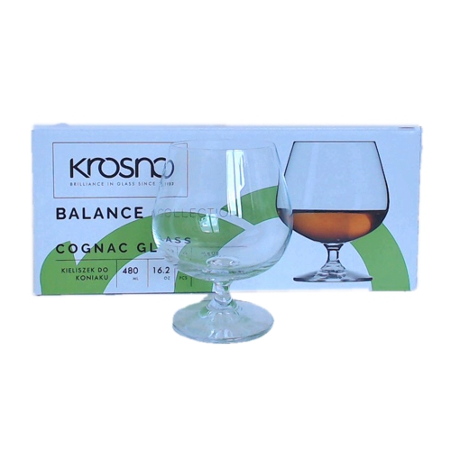 Glāzes konjakam 1/6 480ml Krosno