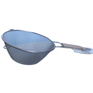 Siets Ø24cm H9.5cm met.ar rokturi 20cm