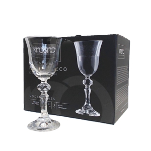 Glāzes degvīna 6.gab. 50ml Krosno(Krista deco)