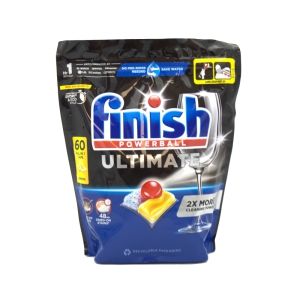 Tabletes trauku mazgā&scaron;anas ma&scaron;īnai Finish Powerball Ultimate All in 1,Lemon,60gab.