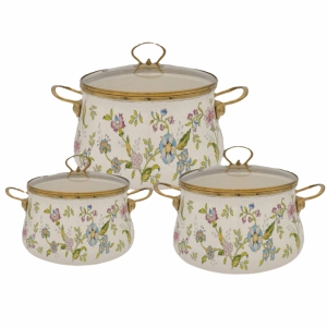 Katlu komplekts 3gab.(3.0/4.0/4.5L )emaljēts Edenberg