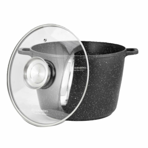 Katls 10L(&Oslash;28cm)ar vāku(marmora pārklājums) Edenberg