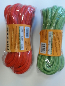 Pīta balta virve d4mm*25m+plast.turētājs
