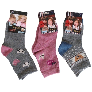 Zeķes bērnu 1.pāris,angora (25-27/ 28-30/ 31-34izm.)