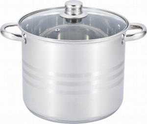 Katls 6.8L &Oslash;22cm H18cm ar vāku,nerūsējo&scaron;ais tērauds(Edenberg) 