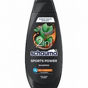 &Scaron;ampūns SCHAUMA 400ml  Sports power 2in1