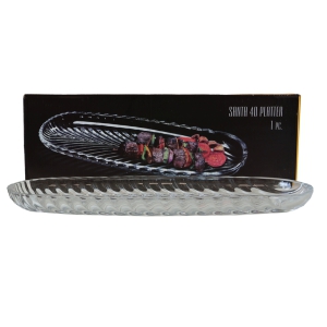 Trauks servē&scaron;anai 40x14cm stikla 