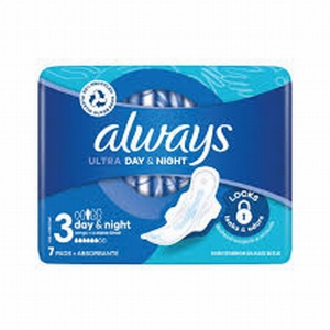 Higiēniskās paketes ALWAYS Ultra Day & Night, 7gab.