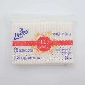 Kosmētikas kociņi 1/200 Linteo(100% dabīga kokvilna)