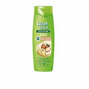 Šampūns Wash & Go 360ml(Oils)apjoma šampūns ar argāna, mandeļu un kamēlijas eļļām visiem matu tipiem