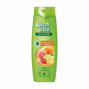 Šampūns Wash & Go 360ml(Fruits)ar augļu ekstraktu visiem matu tipiem