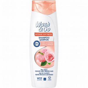 Šampūns Wash & Go 360ml(Rose Water)ar rožūdeni,ikdienas lietošanai