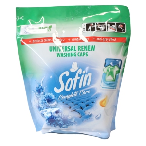 Veļas mazgāšanas kapsulas Sofin 24gab. 576g. Universal Renew