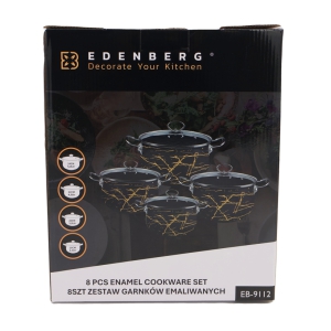 Katlu komplekts 1/4 Edenberg(2.3/3/4.0/5.0L )emaljēts 