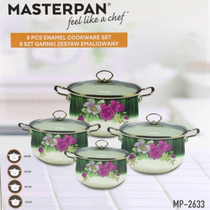 Katlu komplekts 1/4 (2.3/3/4.0/5.0L )emaljēts 