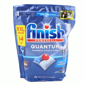 Tabletes trauku mazgāšanas mašīnai Finish Quantum,64gab.
