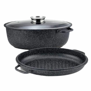 Pīļu panna 8L (38x24cm) ar vāku Edenberg 