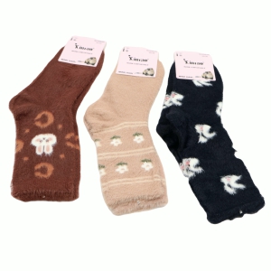 Zeķes sieviešu 1.pāris,ūdeļu mati  (35-38/ 39-42izm.)