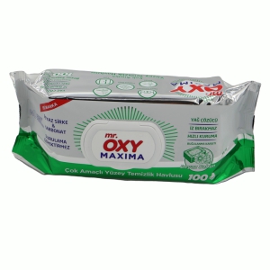 Mitrās salvetes Mr.OXY 100gab,virsmu tīrīšanai(white soap)